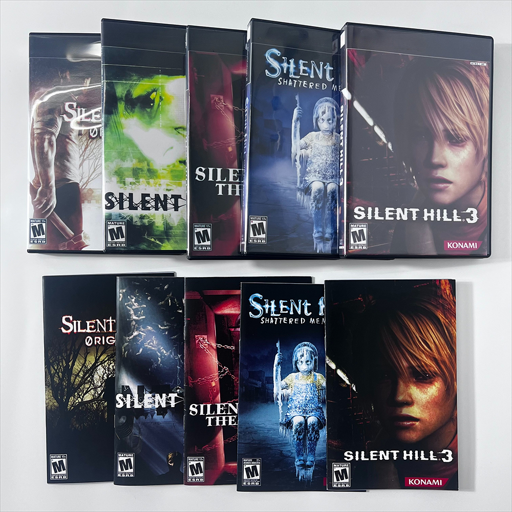 Silent Hill Series PS2 COPY Burn Disc with Manual Game Unlock Console Optical Driver Retro Video Game Reading CD NTSC U/C And P